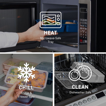 Bentgo Prep 3-Compartment Meal Prep Containers (20-Piece)