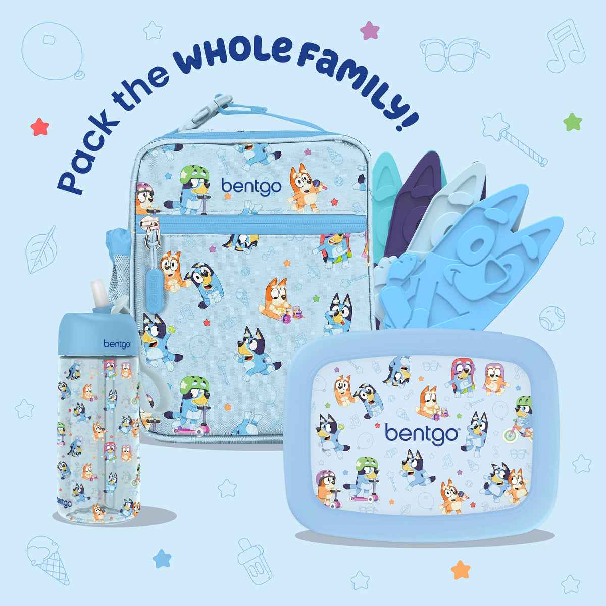 Bentgo + Bluey Kids Prints Lunch Box
