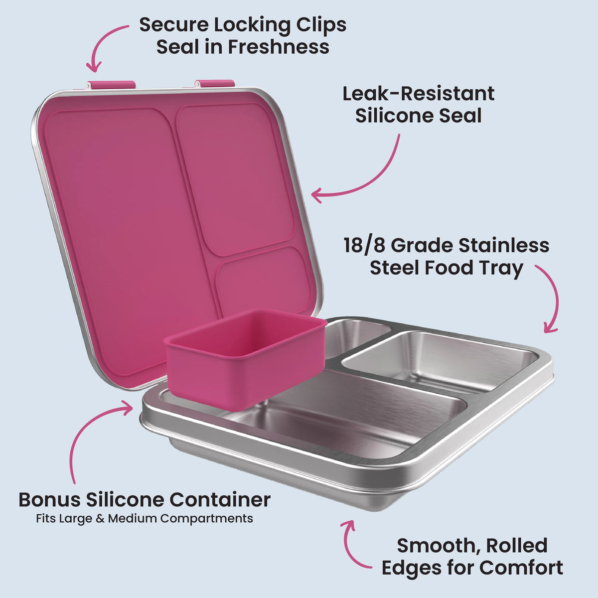Bentgo Kids Stainless Steel Lunch Box (2-Pack)