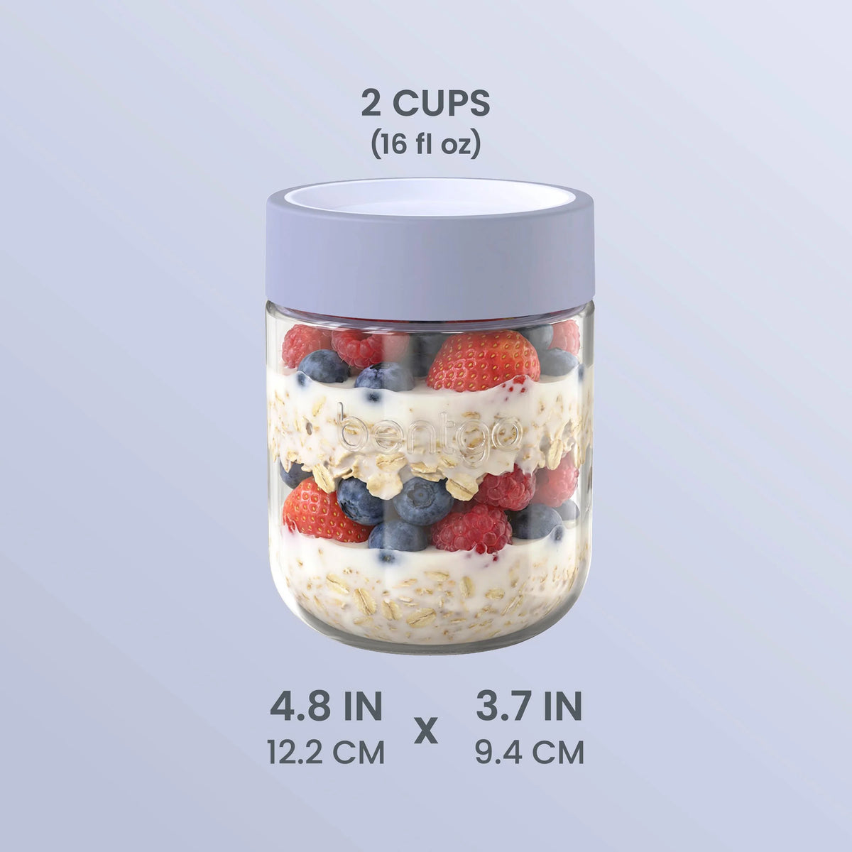 Bentgo Leak-Proof Glass Food Jars (16 fl oz Jars)
