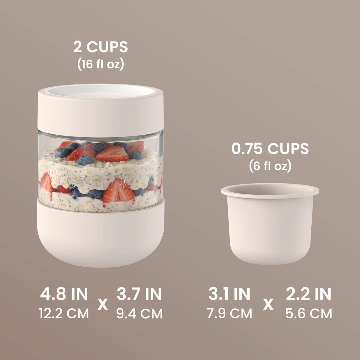 Bentgo Leak-Proof Glass Food Jars, Boots, & Inner Cup (16 fl oz Jars)