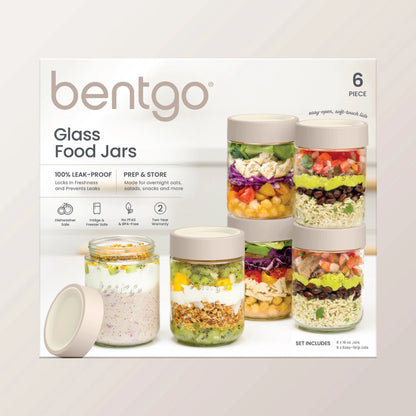 Bentgo Leak-Proof Glass Food Jars (16 fl oz Jars)