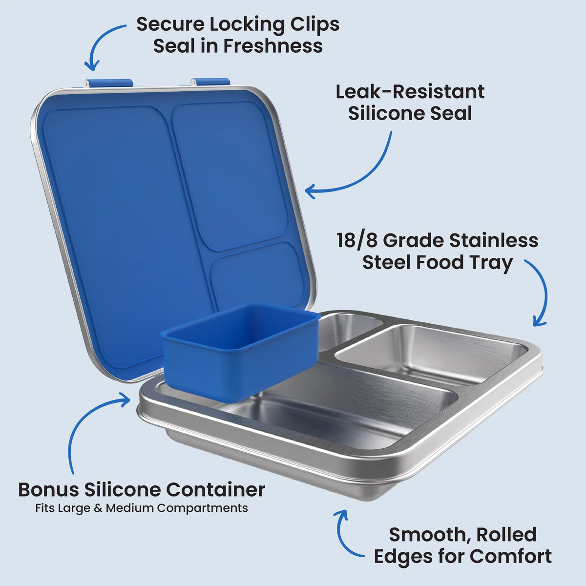 Bentgo Kids Stainless Steel Lunch Box (2-Pack)