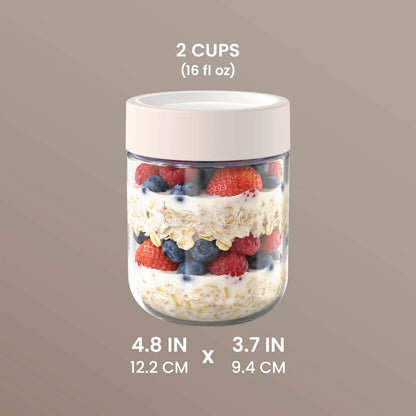 Bentgo Leak-Proof Glass Food Jars (16 fl oz Jars)